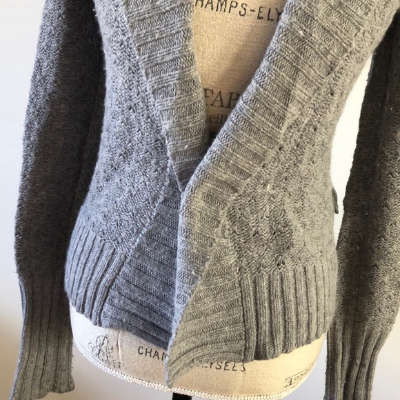 🎉HP Grey knit cardigan sweater 🎀cute - Picture 5 of 8